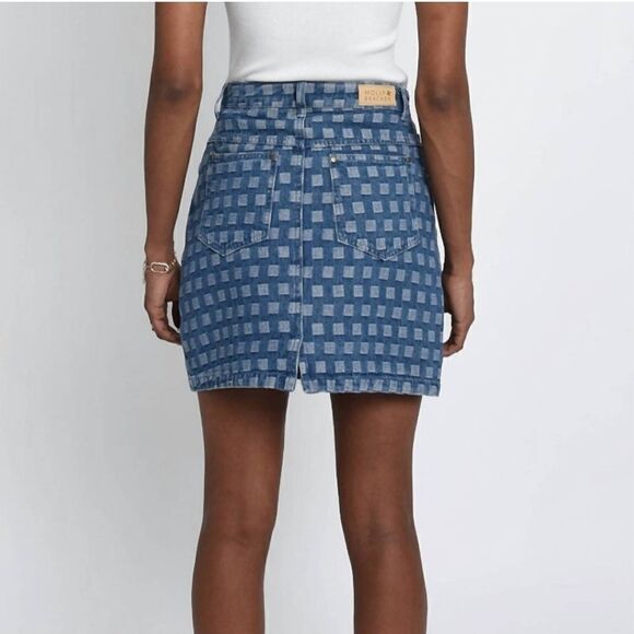 Molly Bracken Printed Denim MiniSkirt for Women - Picture 3 of 13